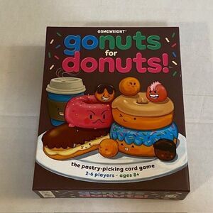 Gonuts for Donuts Board Card Game Gamewright Out Of Print COMPLETE